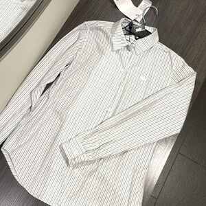 Lacoste women’s cotton button up shirt size 0